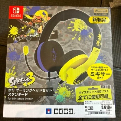 HORI Gaming Headset Standard Splatoon 3 ver. for Nintendo Switch - Image 1 of 2