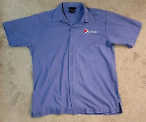 Herren Vintage Pepsi Aramark Uniform Hemd Größe Medium 15-20 Jahre alt - Bild 1 von 6