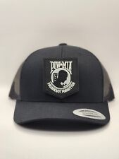 Yupoong SnapBack Trucker Hat With ( POW MIA ) Embroidery Patch 
