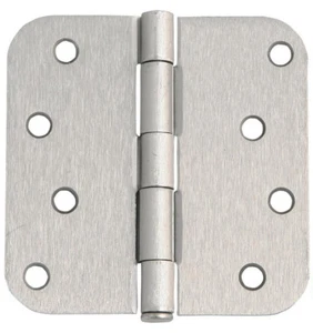 Lot of 50/100 Satin Nickel 4" X 4" Door Hinges w/ 5/8" Radius Corners - Picture 1 of 1