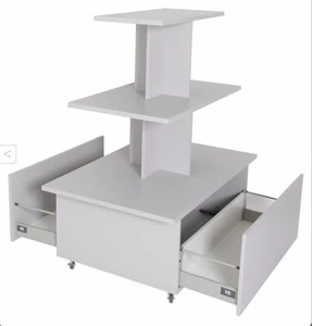 Verkaufspyramide Pyramide Pyramidentisch Tisch Verkaufstisch mit Schubladen - Bild 1 von 1