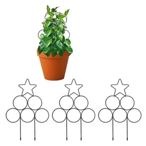 4 pack Metal Climbing Plant Trellis Star Circles support trellis growing plants - Picture 1 of 4
