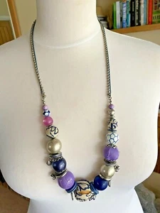 Damen Kostüm Schmuck lange Shabby Chic Halskette, Boho, Festival Party! - Bild 1 von 3