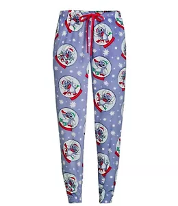 Womens Disney Lilo and Stitch Pajama Pants Sleep M XL PLUS Size 2X 3X Snowglobe - Picture 1 of 5