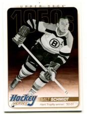 2011-12 UD Hockey Heroes Milt Schmidt Card #HH6 Boston Bruins