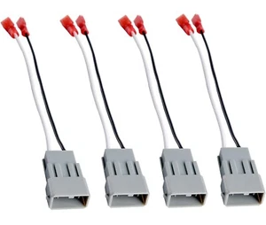 2 Paar 4 Stück Auto Lautsprecher Stecker Kabelbäume für 1990-Up Honda und Acura - Bild 1 von 4