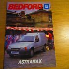 BEDFORD ASTRA ASTRAMAX 1.3 Benzin 1.6 Diesel Van UK Markt Verkaufsbroschüre 1985