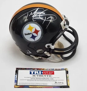 Minicasco Riddell auténtico Tee Martin firmado Pittsburgh Steelers NFL TRISTAR - Imagen 1 de 9