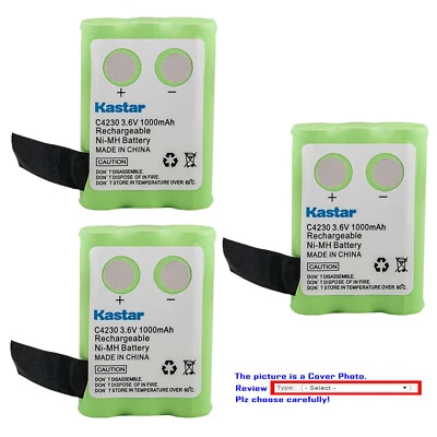 Reemplazo de batería Kastar Ni-MH para teléfono inalámbrico Clarity C4230 GP GP80AAAH3BXZ Foto 1 de 2