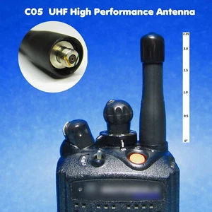 C05 Vhf or UHF TUNED Antenna for Motorola XPR6100 XPR6350 XPR6550 VISAR RDU4160 - Picture 1 of 16
