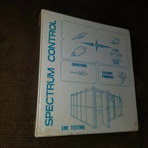 ca 1978 SPECTRUM CONTROL Product Catalogs Company Information Binder PA-FreeSHIP - Picture 1 of 12