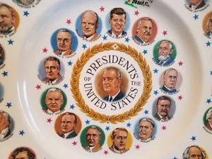 Placa Presidentes De Colección 10" Washington a Lyndon Johnson LBJ Palm Beach EE. UU. - Imagen 1 de 2