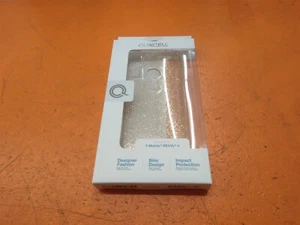 ⭐️⭐️⭐️⭐️⭐️ Quikcell T-Mobile REVVL 4 Icon Series Clear Sparkle Case - Picture 1 of 3