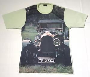 CADS VINTAGE AÑOS 70 HOMBRE M POLIÉSTER CAMISETA IMPRESIÓN FOTO COCHE ANTIGUO DC47 - Imagen 1 de 11