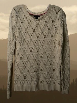 Свитер Tommy Hilfiger с длинным рукавом бежевый размер средний 100% хлопок - Изображение 1 из 4