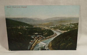 Trozo de postal antigua de Flagstaff Jim Thorpe Pennsylvania sin usar. - Imagen 1 de 2