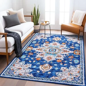Indoor Washable Non-Slip Backing Stain Resistant Floor Carpet Design Home Decor - Picture 1 of 7