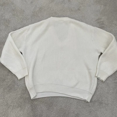 Jersey de mujer Lacoste vintage blanco con cuello en V talla 12-14 Reino Unido Foto 1 de 4