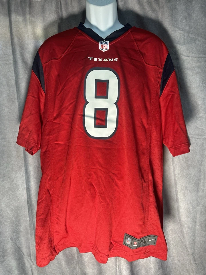 Camiseta de fútbol americano Nike Houston Texans Schaub #8 NFL roja XL Foto 1 de 4