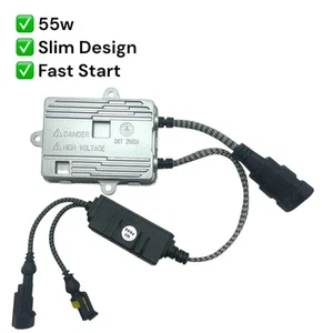 Fast Start 55W Xenon HID Slim Digital Ballast Unit 12V Headlight Light UK - Picture 1 of 6