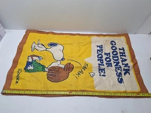 Vintage Snoopy Tea Towel 1 (26" X 16" Approx) - Picture 1 of 11