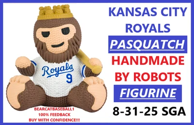 PASQUATCH KANSAS CITY ROYALS HANDMADE BY ROBOTS FIGURE 8-31-25 PRE-SALE NIB!