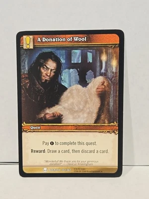 A Donation of Wool - Heroes of Azeroth - 351/361 - World Of Warcraft TCG  Common - Image 1 of 2