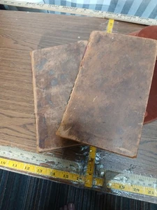 1819 JOHN FLETCHER Check to Antinomianism Vol 1 & 2 Antique Leather 2 Books - Picture 1 of 10