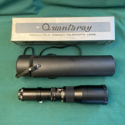 Quantaray Telephoto Lens f=400mm 1:6.3 w/ Case ~ Made in Japan No. 51579 - Image 1 of 4