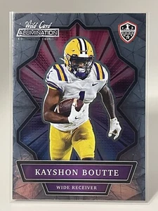 Tarjeta Wild Card Alumination NIL 2021 edición universitaria #ANBC-47 Kayshon Boutte - Imagen 1 de 2
