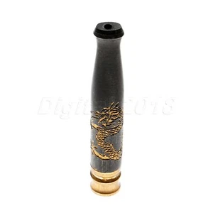 Tipo antiguo Dragón Tallado Madera Filtro Pipa de Fumar Boquilla Portacigarrillos - Imagen 1 de 10