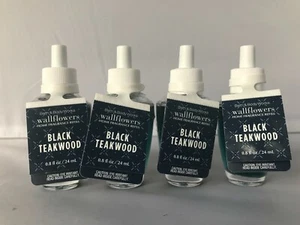 Bath and Body Works BLACK TEAKWOOD Wallflowers Home Fragrance Refill NEW - Picture 1 of 2