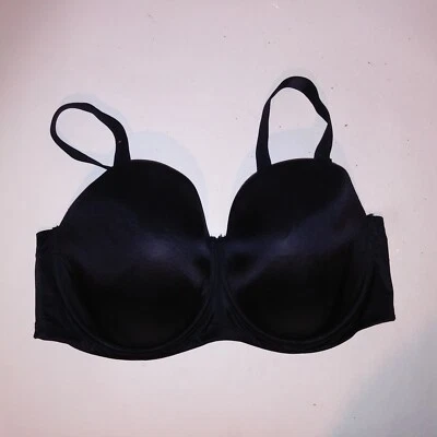 Sujetador Curvy Kate 42H Sin Tirantes Multiway Negro Sólido Con Aros Foto 1 de 4