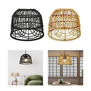 1Pcs Artificial Rattan Woven Lampshade Ceiling Light Shade Chandelier Lampshade