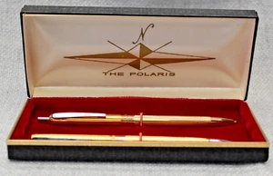 Vintage The Polaris Kugelschreiber & Bleistift Set - Goldfarben (Originalkarton) - Bild 1 von 5