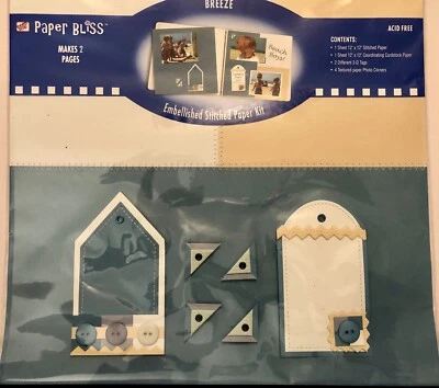 WESTRIM Paper Bliss BREEZE Embellecido 12X12 Kit Cosido 2003 Nuevo Foto 1 de 4
