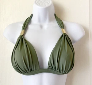 New Venus Army Green Goddess Bikini Top Push Up DDD - Picture 1 of 3