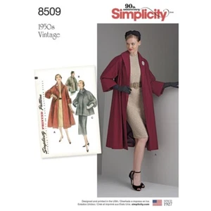 SIMPLICITY Schnittmuster 8509 Vintage 50er Misses Damen Jacke 6-14 RABATTIERT - Bild 1 von 6