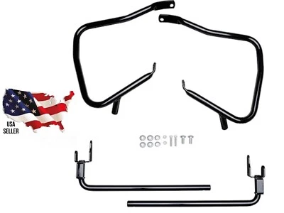 GLOSS BLACK HARLEY SADDLEBAG GUARDS 90202508 STREET GLIDE 2024 2025 CVO 2023 BAG - Image 1 of 4