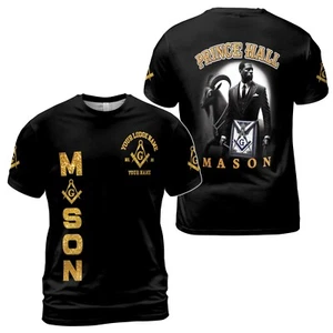 Camiseta Masónica Personalizada PHA Riding The Goat Para Hombre S-5XL - Imagen 1 de 9