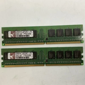 Kingston 512MB 1Rx8 PC2-4200U Pair Of Memory RAM Cards - Picture 1 of 8