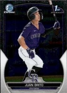 2023 Bowman #BCP-77 Juan Brito Chrom Perspektiven Colorado Rockies Baseball - Bild 1 von 2