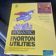 Symantec Norton Utilities Version 8.0 DOS Windows New Sealed 3.5" Floppy