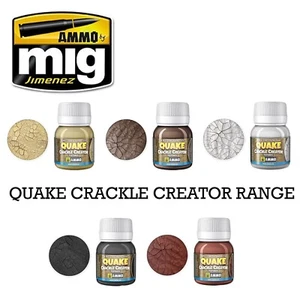 Munition von Mig Quake Crackle Textur 40ml Sortiment schneller Versand (Wählen Sie Ihre Farbe) - Bild 1 von 6