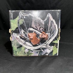 Studio Nova Winter Maple Leaf Crystal Candy Bowl-Made In Japan-5 1/2” - Picture 1 of 24