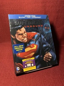 SUPERMAN: UNBOUND Blu-Ray + DVD No Digital W/ Slipcover - Imagen 1 de 8