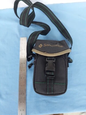 Samsonite Camera Bag Case Pouch & Strap Black  Zip Compartment 6x3.5x1.5 in - Image 1 of 3