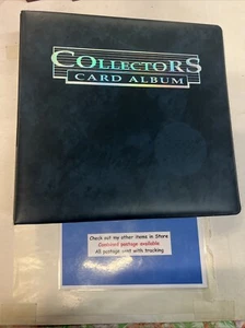Ultra Pro Collector’s Vintage 3" Empty D-Ring Card Album Binder Rembrandt Blue - Picture 1 of 7