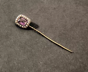 Ancienne Epingle a Cravate en OR 18 carats poids 1,6 Gramme poinçon tête d'Aigle - Foto 1 di 16