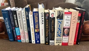 Lot of 16 SIGNED BOOKS BY POLITICIANS, WRITERS, CELEBRITIES - Great Deal!!! - Picture 1 of 11